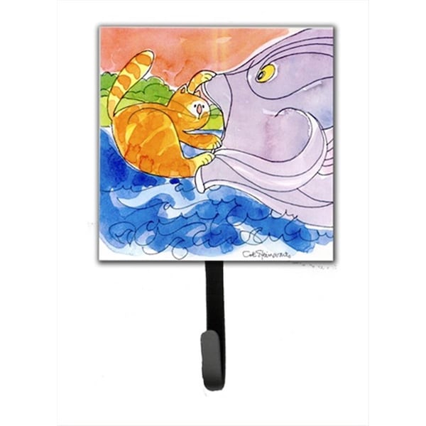 Jensendistributionservices Cat And The Big Fish Leash Holder Or Key Hook MI1655997 - main